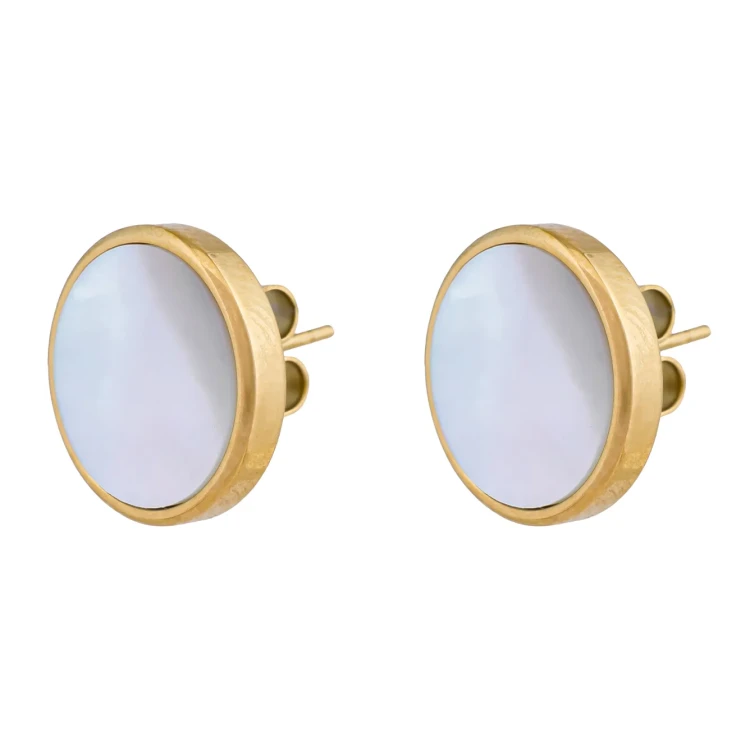 Fiore Luna Пусеты SHELL WHITE AE01734-3 BW/G