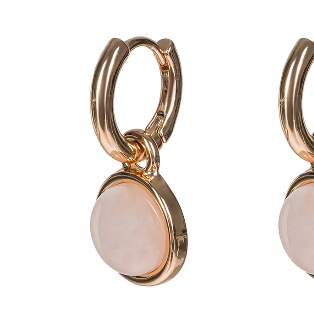 Серьги Fiore Luna ROSE QUARTZ LE1113 R/G