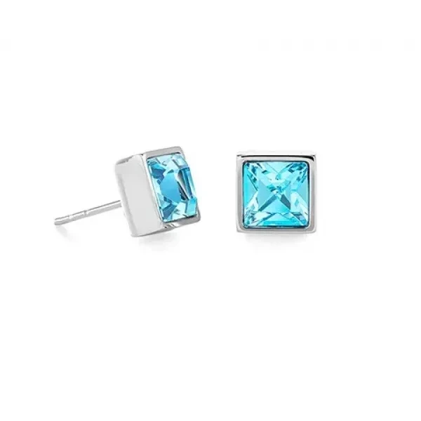 Пусеты Coeur de Lion Aqua-Silver 0500/21-2017