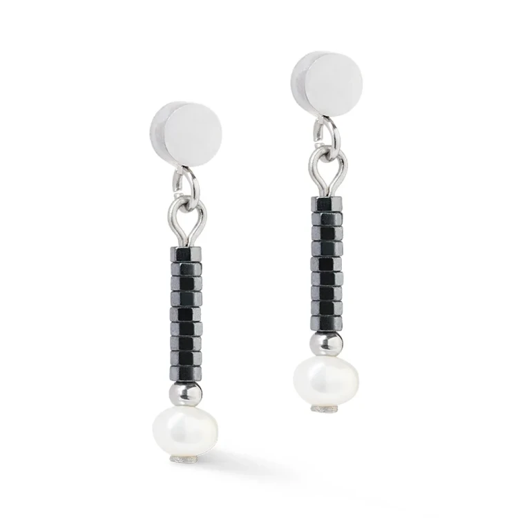 Серьги Coeur de Lion Anthracite-Silver 1138/21-1224