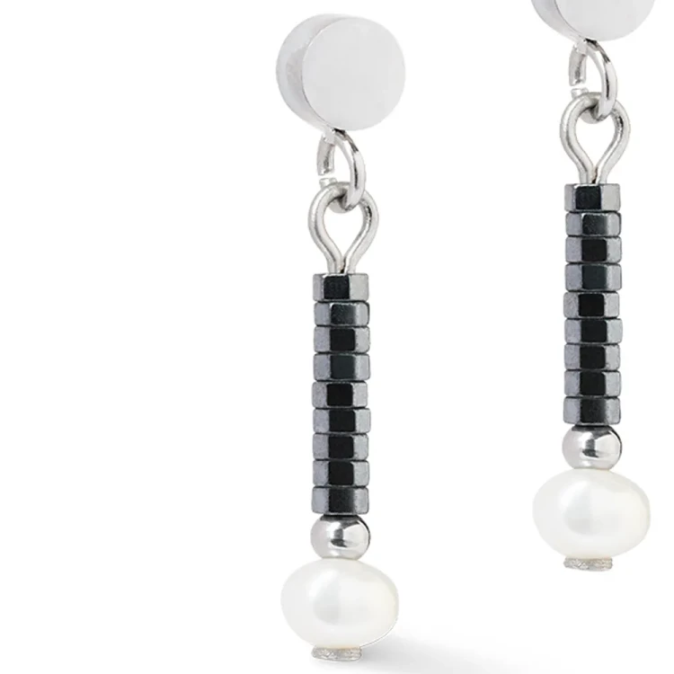 Серьги Coeur de Lion Anthracite-Silver 1138/21-1224