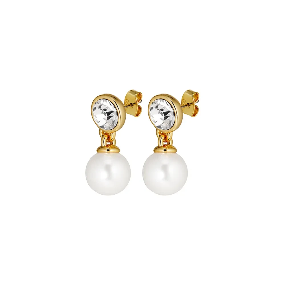 Серьги Dyrberg Kern NAOMI SG CRYSTAL / WHITE PEARL 470122