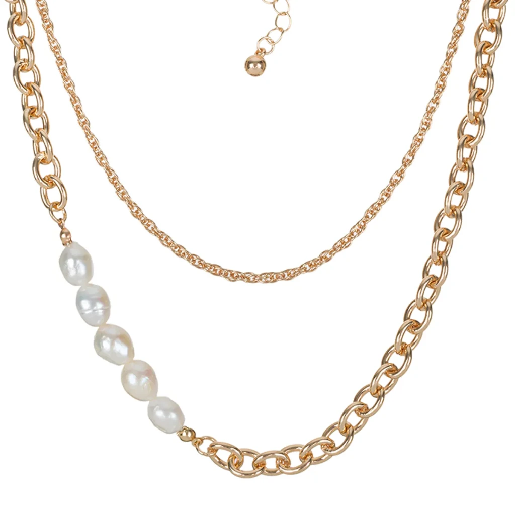 Колье Fiora Luna Bella Pearle Сarabiner BL1010/MP G