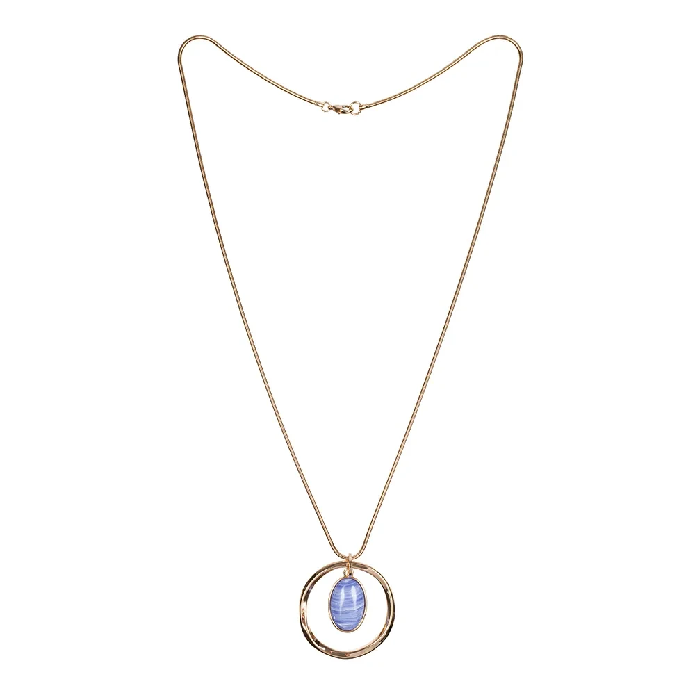 Колье Fiore Luna SAPPHIRINE AGATE LN5141 BL/G