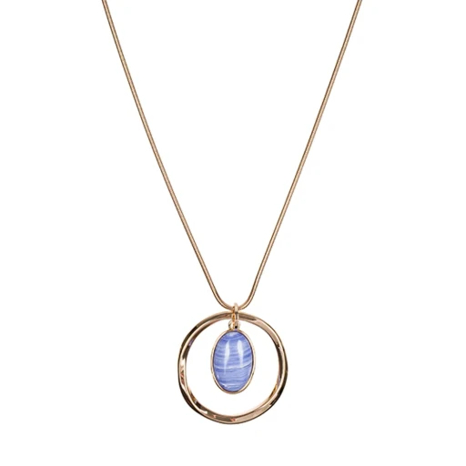 Колье Fiore Luna SAPPHIRINE AGATE LN5141 BL/G
