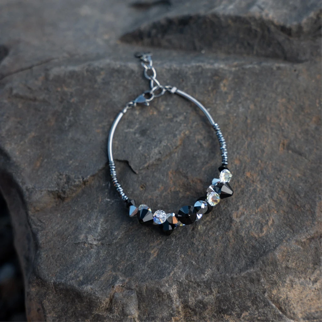 Браслет Coeur de Lion Black-Crystal 4640/30-1318