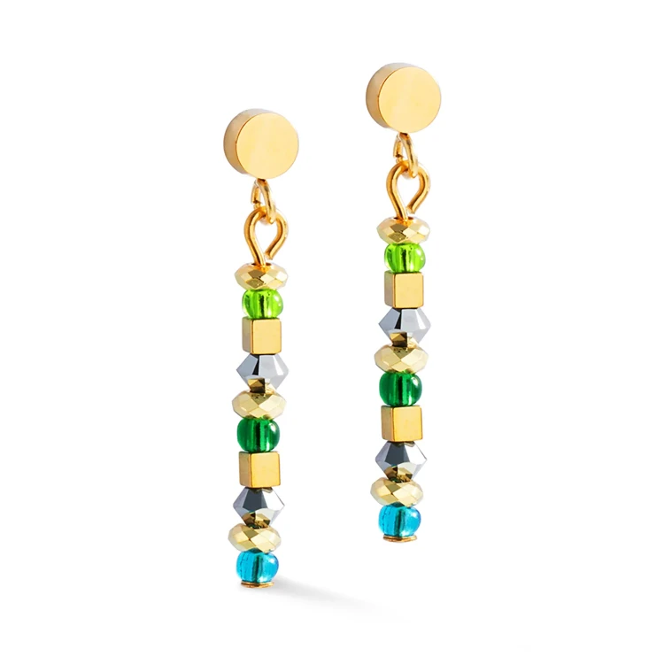 Серьги Coeur de Lion Multicolour Gold 4359/21-1516