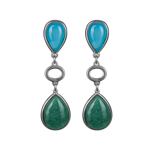 Серьги Possebon Azul, Q. Verde A0585.20.17 S