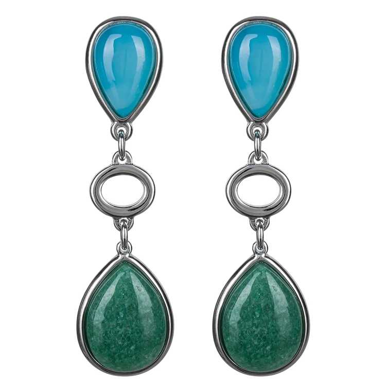 Серьги Possebon Azul, Q. Verde A0585.20.17 S