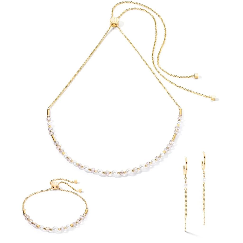 Серьги Coeur de Lion Beige-Gold 4310/21-1016
