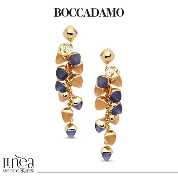 Серьги Boccadamo Caleida Violet-Brown XOR534DB V/BR/G