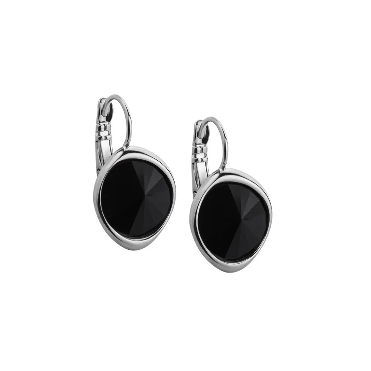 Серьги Fiore Luna Jet A1902.4 BW/S