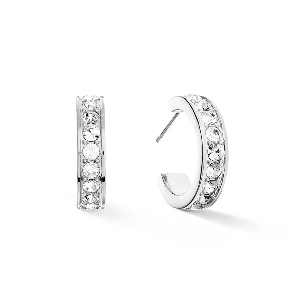 Пусеты Coeur de Lion  Crystal-Silver 0131/21-1817