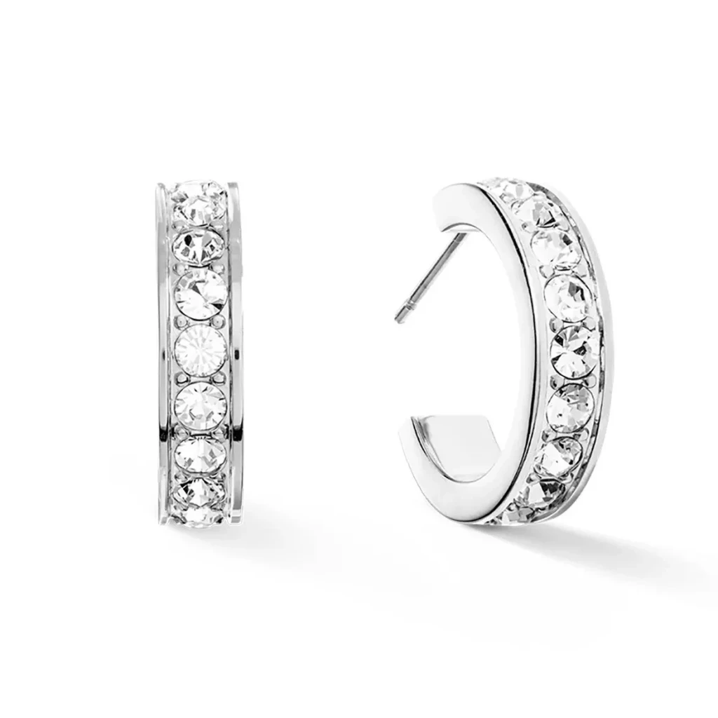 Пусеты Coeur de Lion  Crystal-Silver 0131/21-1817