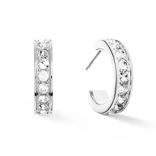Пусеты Coeur de Lion  Crystal-Silver 0131/21-1817