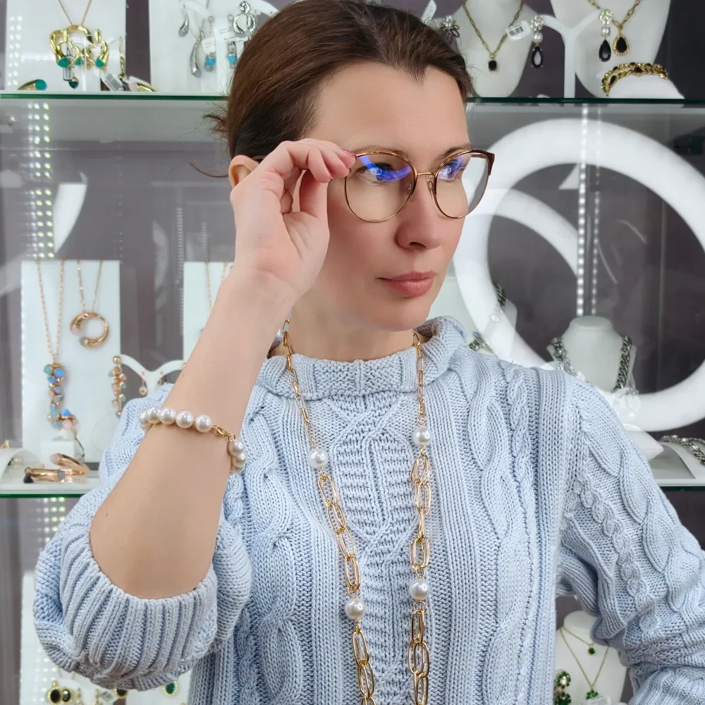Браслет Fiore Luna WHITE SHELL PEARL CCH05247-03 G