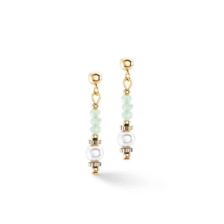 Серьги Coeur de Lion Light Green *4017/20-0520