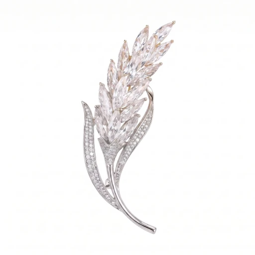 Брошь Ветвь Fiore Luna FBB02271-03 S