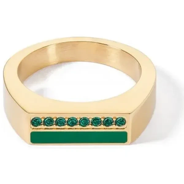 Кольцо Coeur de Lion Green-Gold 0133/40-0549 54