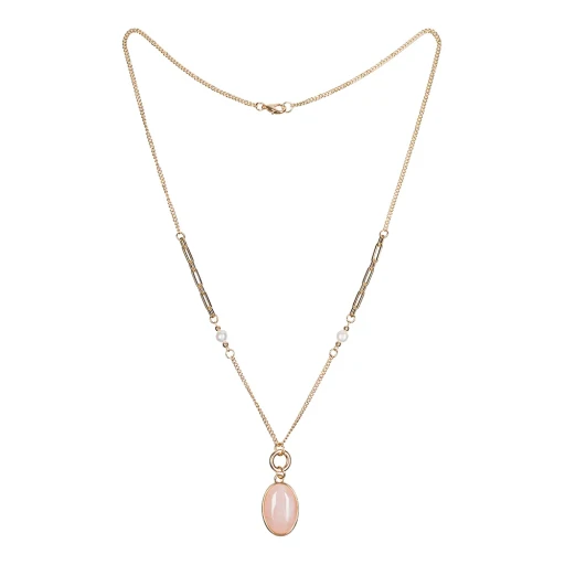 Колье Fiore Luna ROSE QUARTZ LN5154 R/G