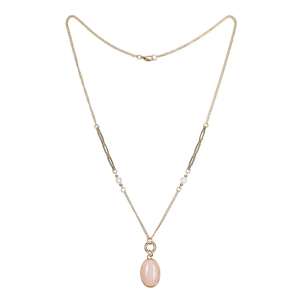 Колье Fiore Luna ROSE QUARTZ LN5154 R/G