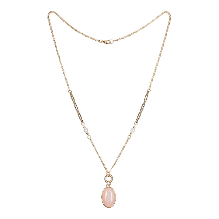 Колье Fiore Luna ROSE QUARTZ LN5154 R/G