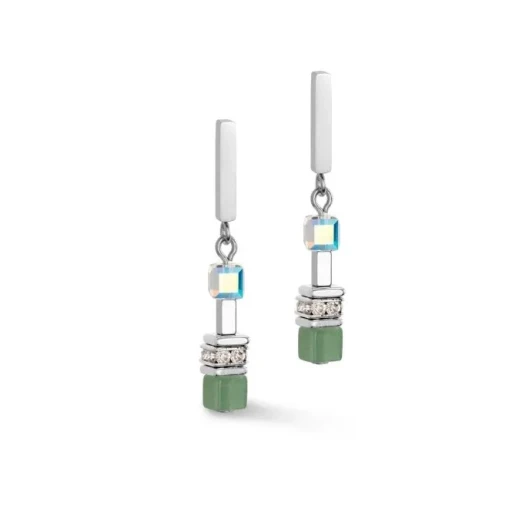 Серьги Coeur de Lion Light Green *5085/21-0520