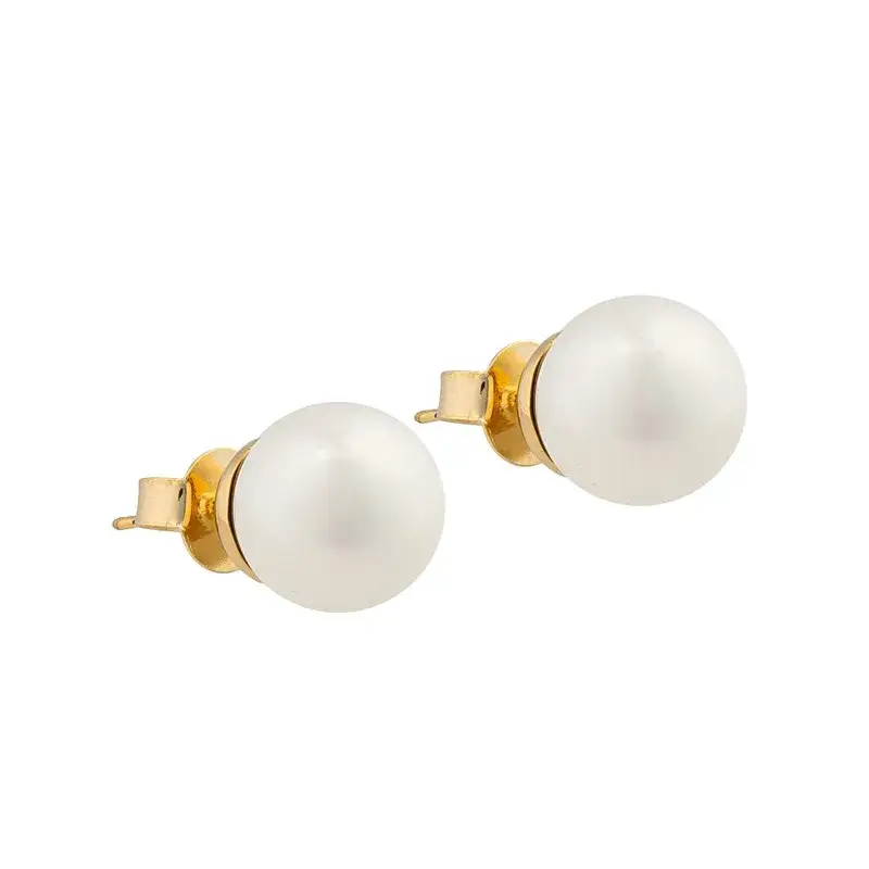 Пусеты Possebon White Pearl A0656.1 BW/G
