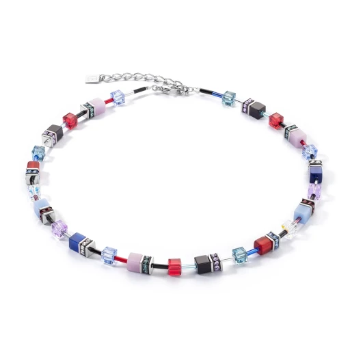 Колье Coeur de Lion Red-blue-lilac 2838/10-0330