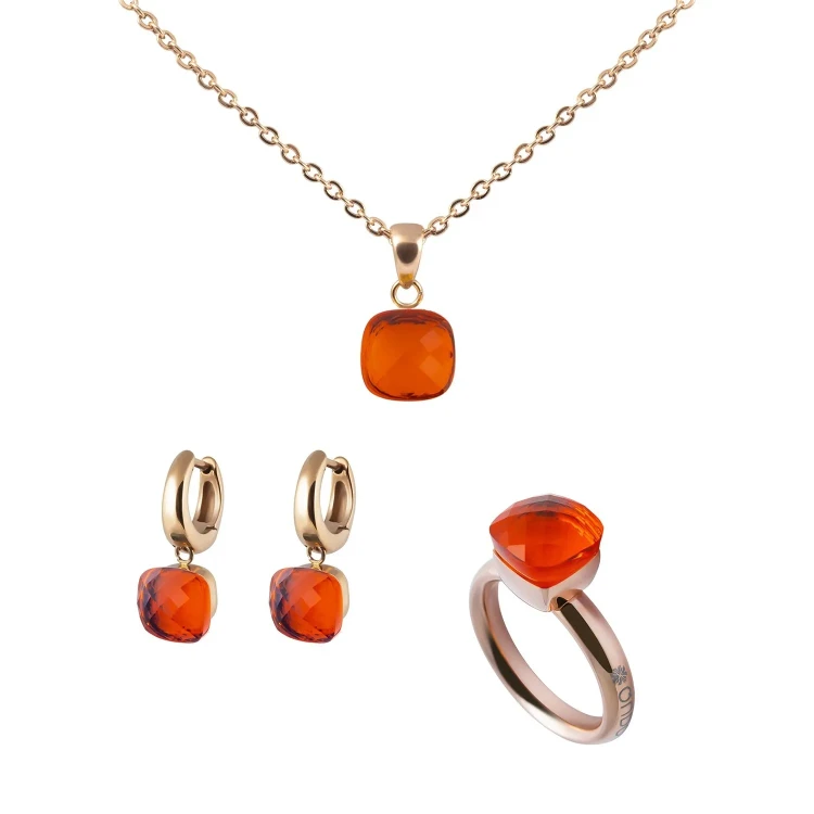 Колье Qudo Firenze orange glow 400332.1 BR/RG