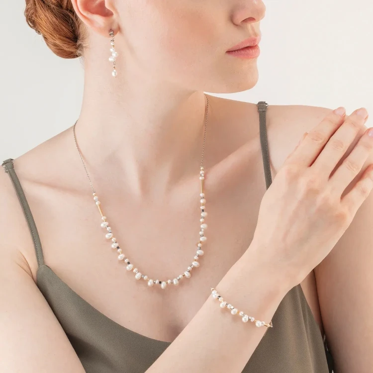Coeur de Lion Браслет Coeur de Lion White bicolor 1106/30-1426