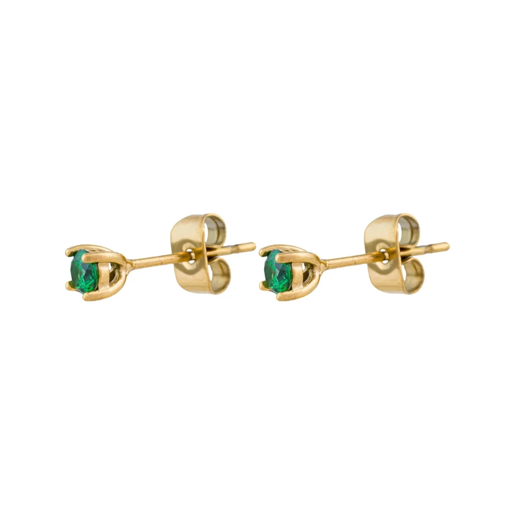 Пусеты GREEN Fiore Luna AE03187-8 G/G