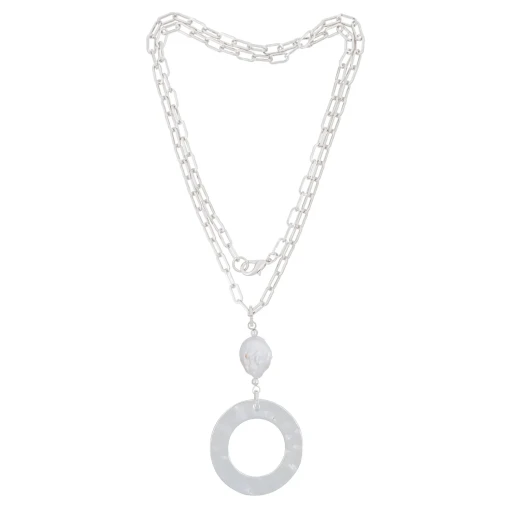 Колье Fiore Luna Perle LN5107 BW/S