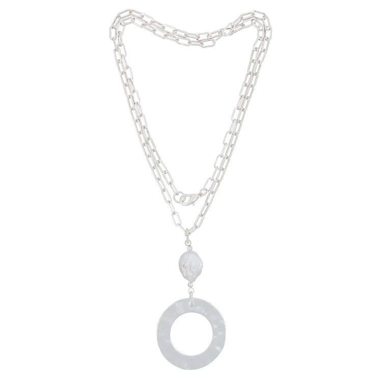 Колье Fiore Luna Perle LN5107 BW/S