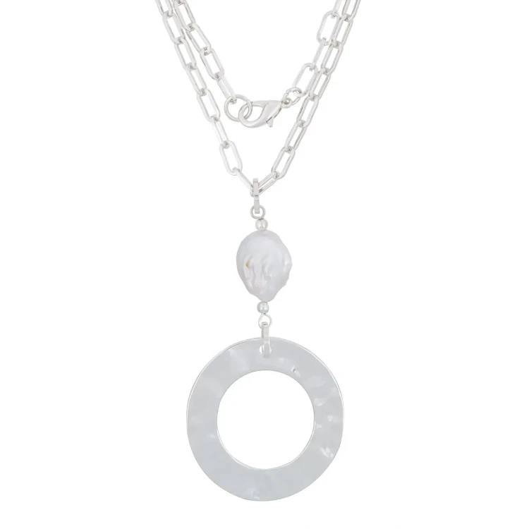 Колье Fiore Luna Perle LN5107 BW/S
