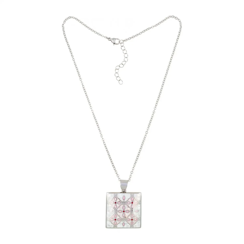 Колье Fiore Luna ENAMEL ROSE BP03194-3 R/S