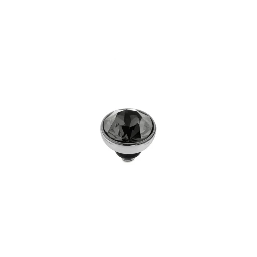 Шарм Qudo Bottone Сrystal Silver 8 мм 680103 BW/S