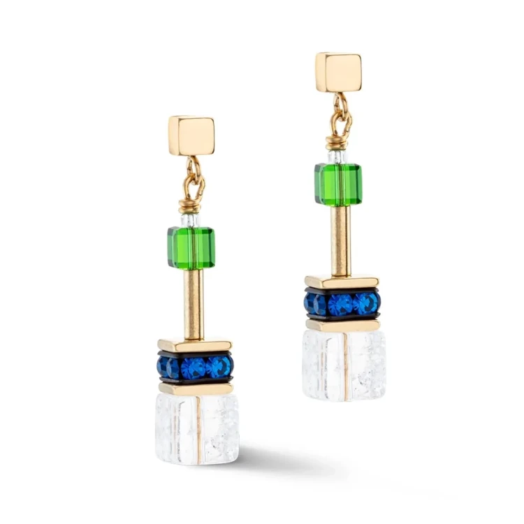 Серьги Coeur de Lion Multicolour Gold 3018/21-1516