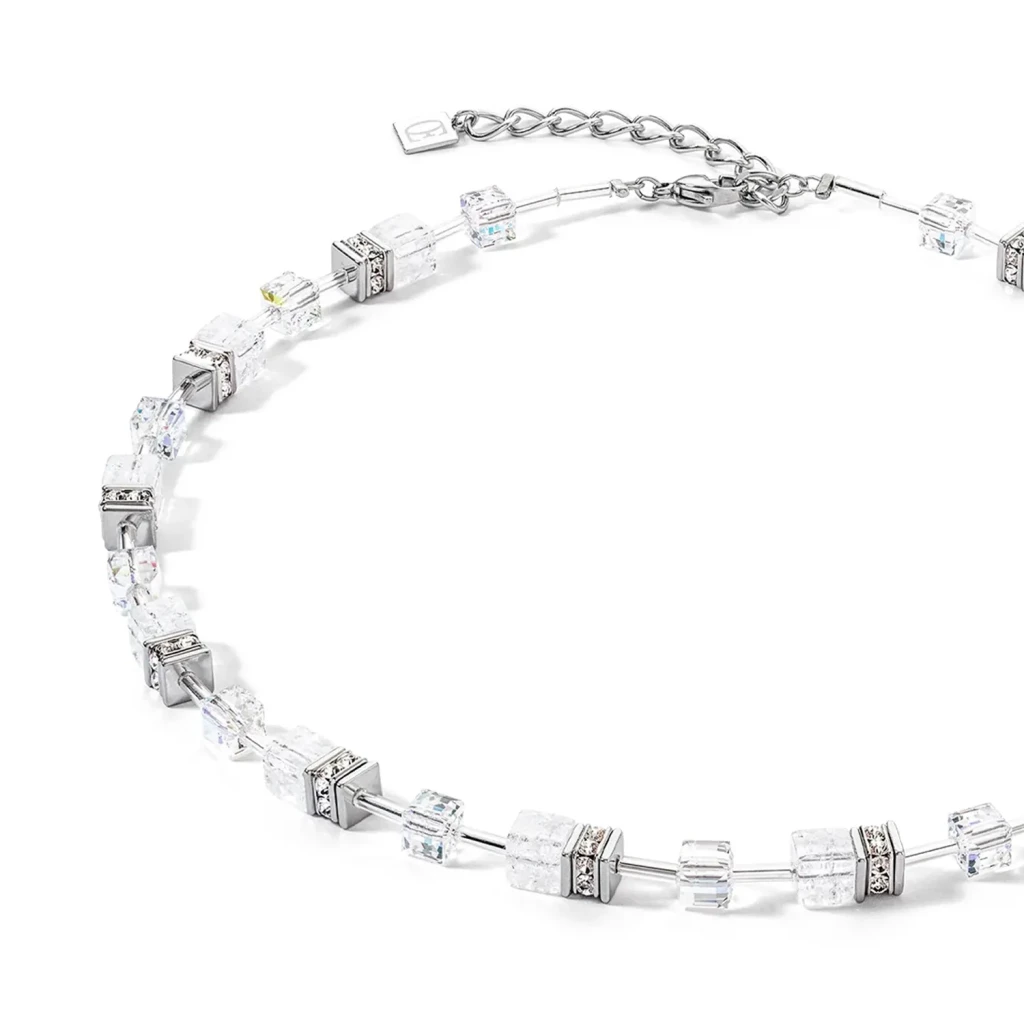 Колье Coeur de Lion White-Silver 3018/10-1417