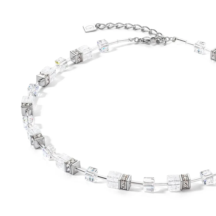 Колье Coeur de Lion White-Silver 3018/10-1417