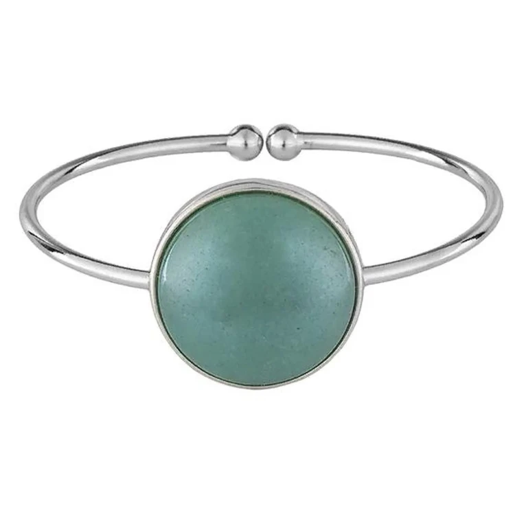 Браслет Possebon pearl green agate С1374.17 G/S