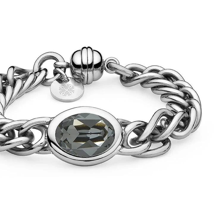 Браслет Qudo Tivola Silver Night 137114 BW/S