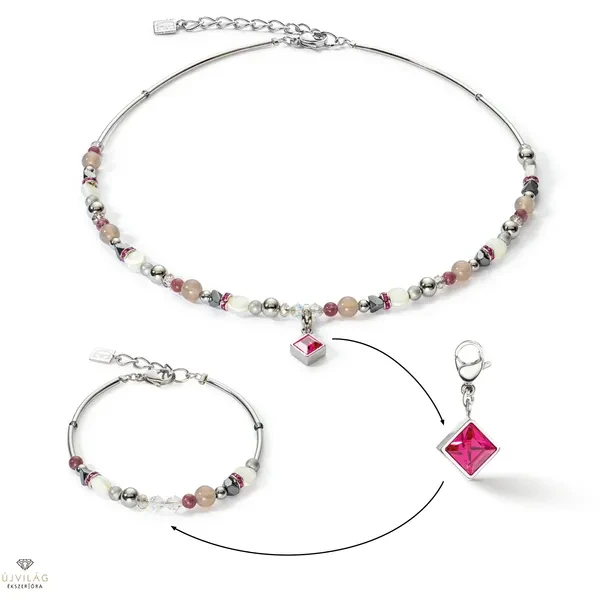 Колье Coeur de Lion Pink 4544/10-0400