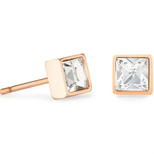 Серьги Coeur de Lion Crystal-Rose Gold 0501/21-1822