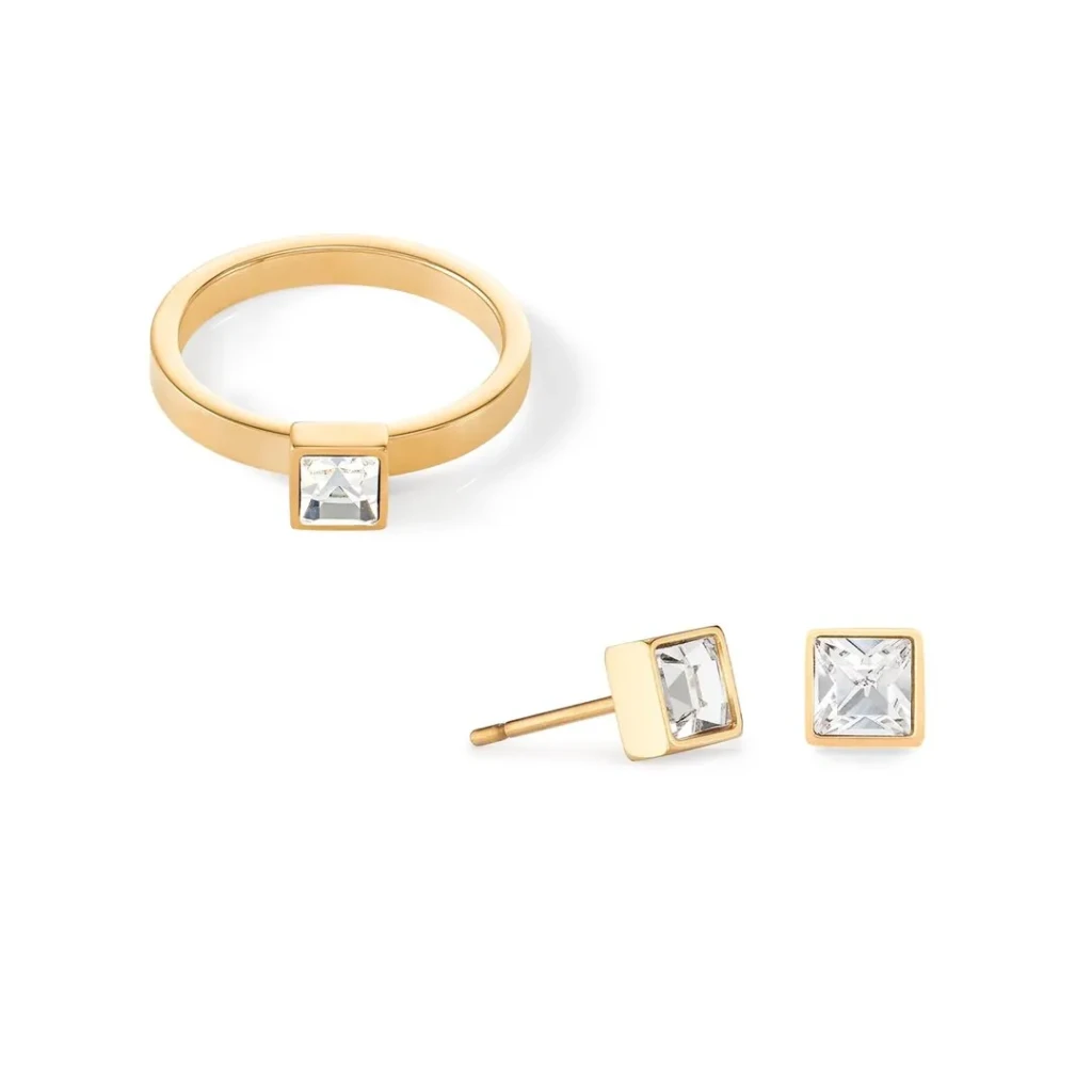 Серьги Coeur de Lion Crystal-Rose Gold 0501/21-1822