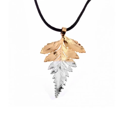 Колье Ester Bijoux Папоротник MD104GA- G/S BR