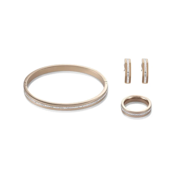 Браслет Coeur de Lion Crystal-Rosegold 19 см 0226/37-1800