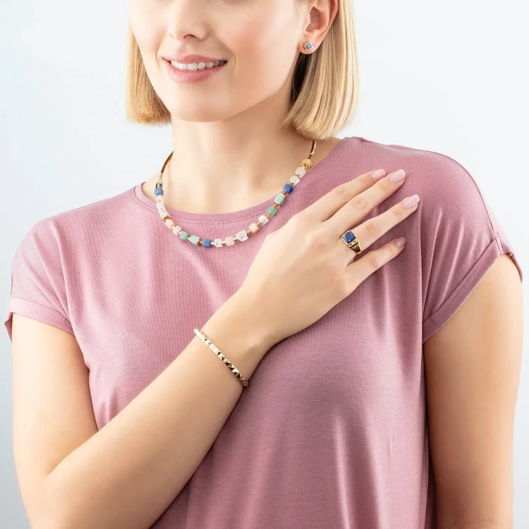 Кольцо Coeur de Lion Blue-Gold 1200/40-0716 56