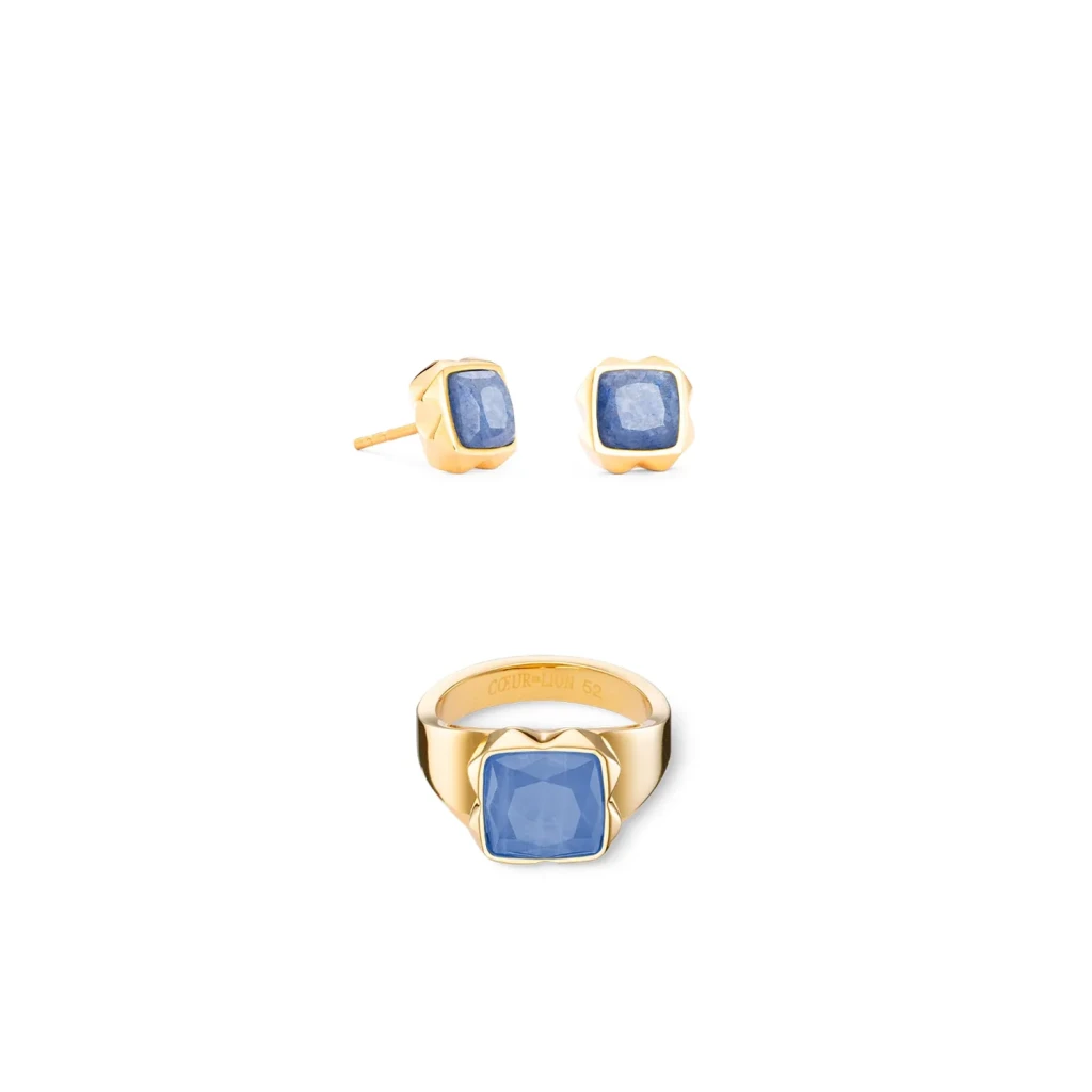 Кольцо Coeur de Lion Blue-Gold 1200/40-0716 56