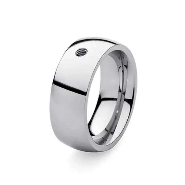 Кольцо - база Basic big silver 17.8 мм 627003 S